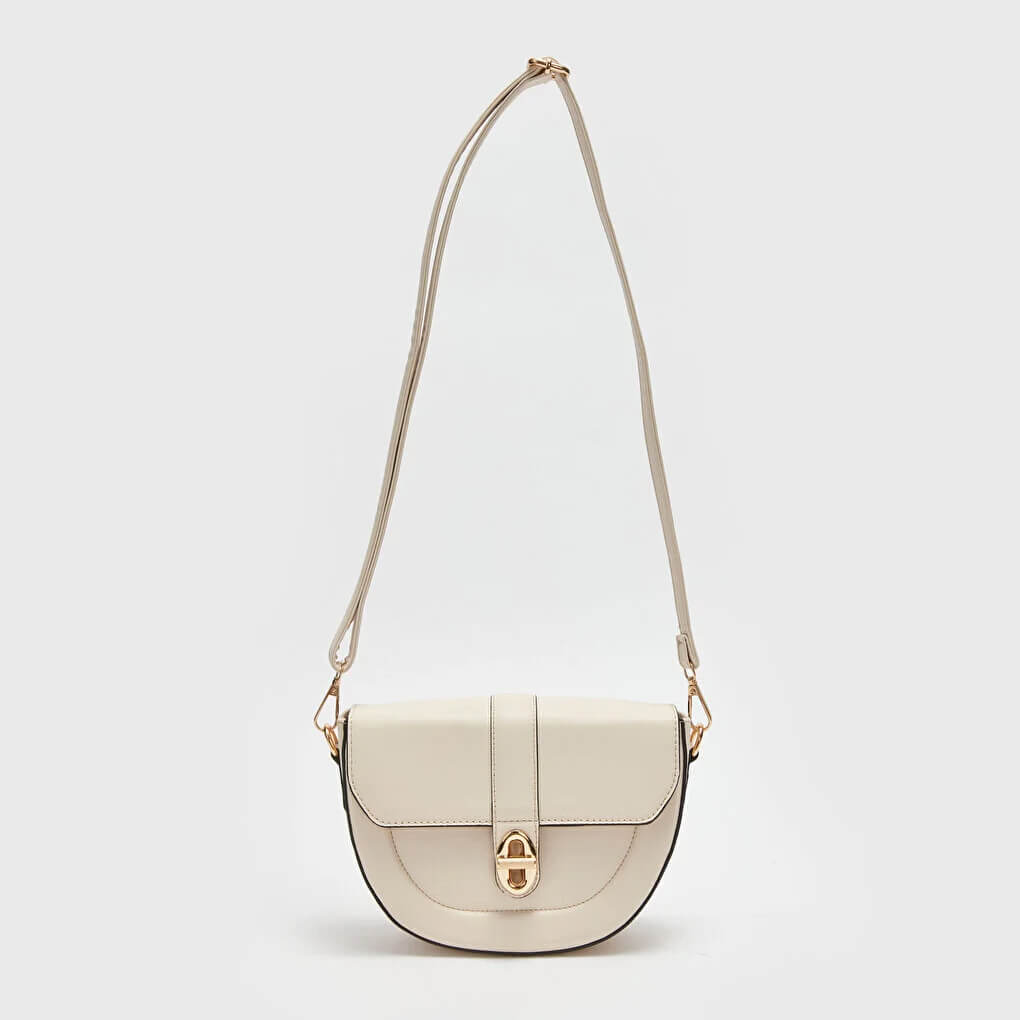 Leather Look Strappy Women Arm Bag